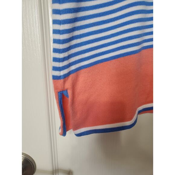 STS Sail to Sable Striped 3/4 Sleeve Resortwear Mini Sweater Dress, Size Small - Picture 11 of 11